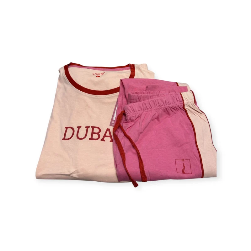 Pigiama Donna Papalina Dubai PDM 462 in Caldo Cotone – Manica e Pantalone Lungo