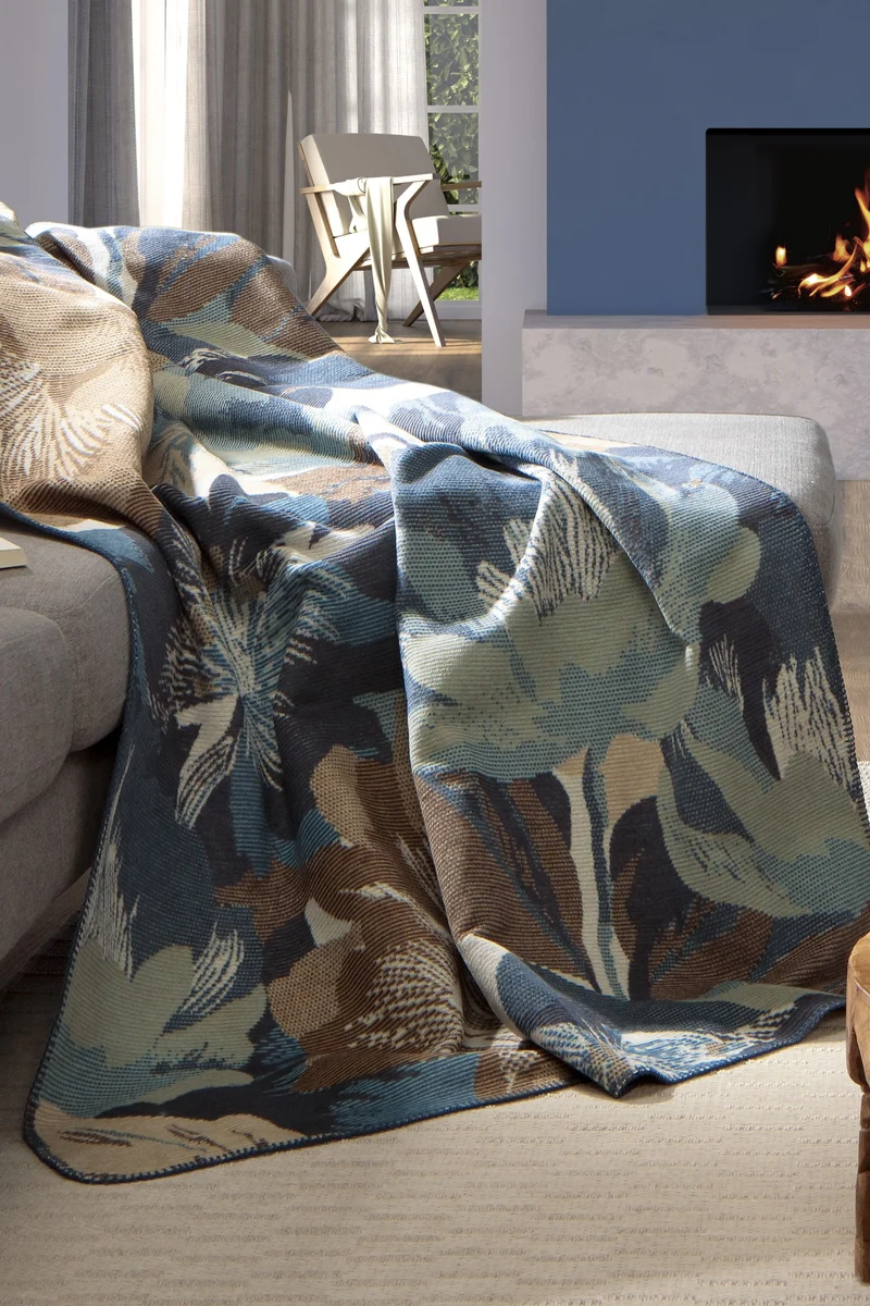 Plaid in Caldo Cotone WINTER FLORA
