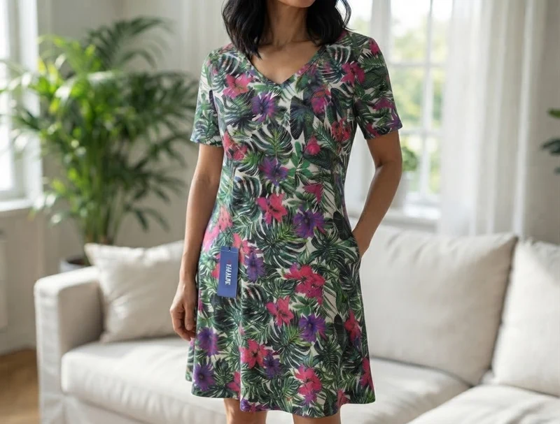 Camicia da Notte Donna Papalina Beach Time in Cotone