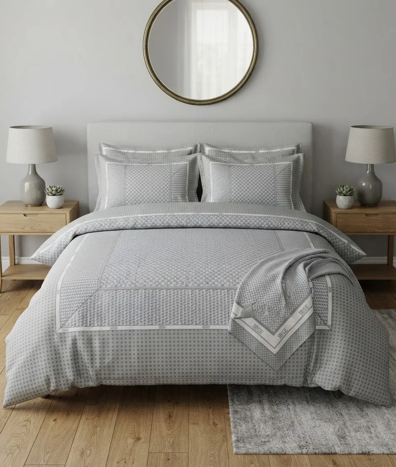 Completo Lenzuola 1 Piazza e 1/2 Irge Ginevra Righe – 100% Cotone Morbido