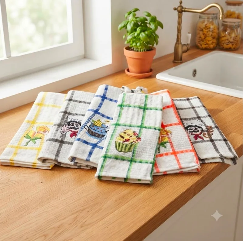 Set 6 Strofinacci in Cotone 50x70 cm