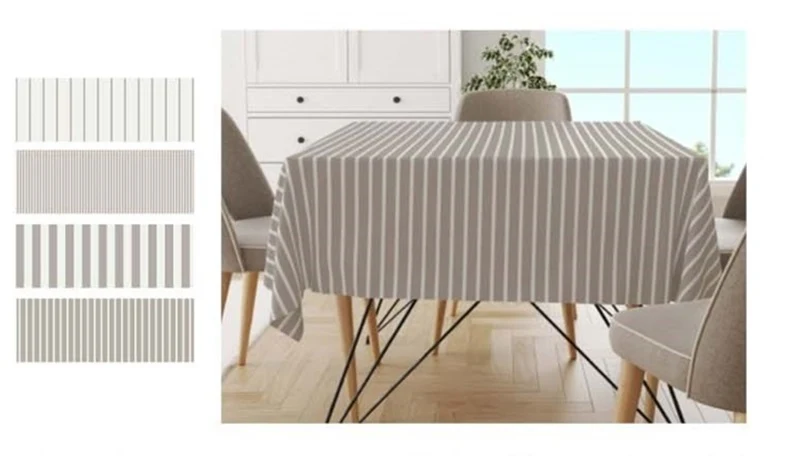 Tovaglia Paloma in puro cotone tinto filo di S&G Home