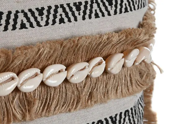 Cuscino arredo con conchiglie in cotone di Item International (45x45 cm)