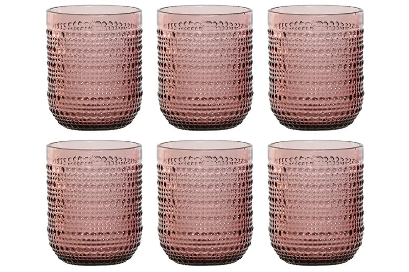 Set 6 Bicchieri Rosa in Cristallo Item International | Bicchieri Eleganti 240 ml