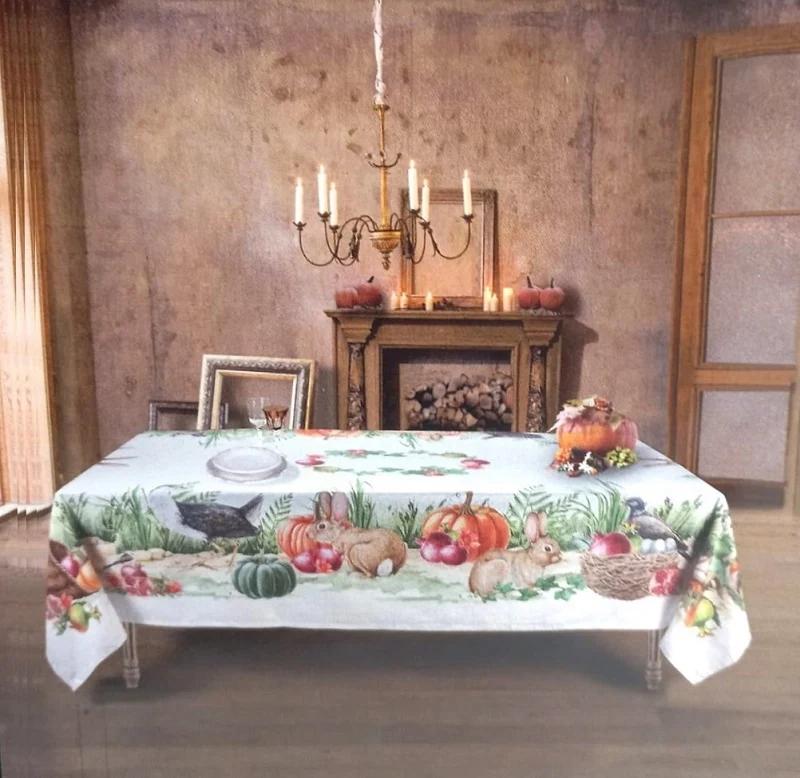Tovaglia Toile Fattoria Piazza Pitti Firenze in Cotone Panama Made in Italy