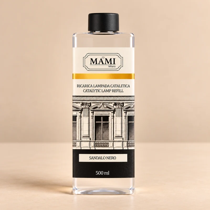 Ricarica per Lampada Catalitica Mami Milano Palazzo delle Fragranze – Sandalo Nero 500 ml