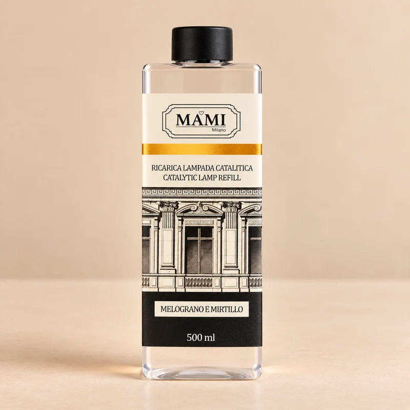 Ricarica per Lampada Catalitica Mami Milano Palazzo delle Fragranze – Melograno e Mirtillo 500 ml