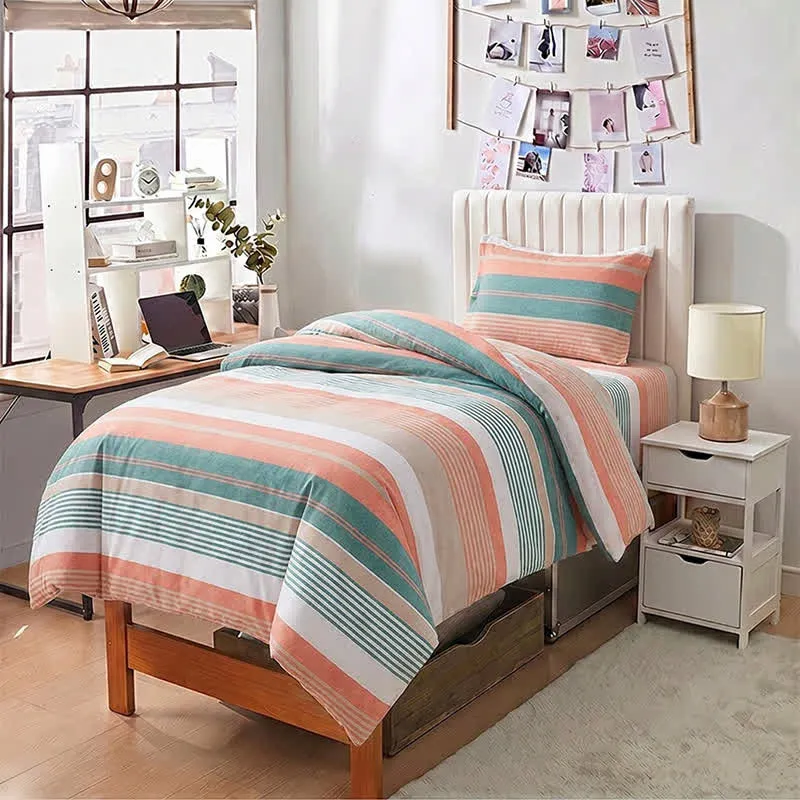 Set di biancheria da letto Singolo XL acqua corallo