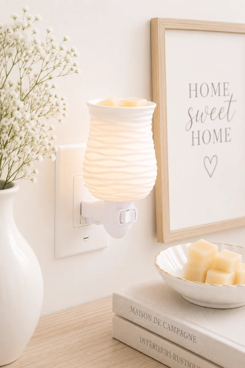 Lampada da presa Elettrica Harmony Bianca – Candle Warmers®