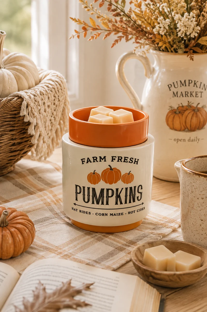 Lampada Scaldacera Elettrica Farm Fresh Pumpkins – Candle Warmers®