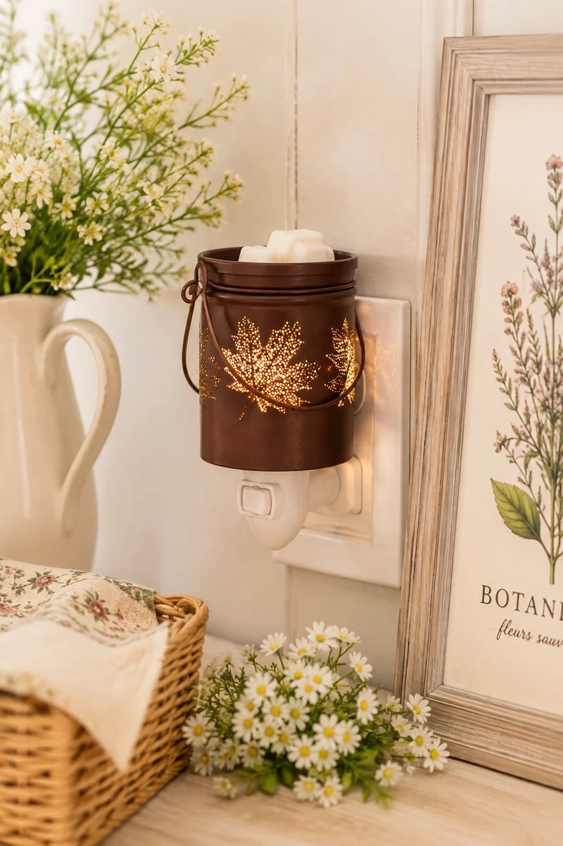 Lampada Scaldacera Elettrica da Presa Fall Leaves – Candle Warmers®
