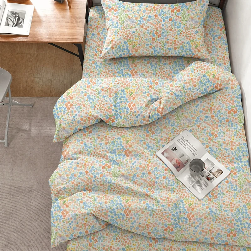 Set di biancheria da letto Singolo - XL con stampa floreale a piccoli motivi