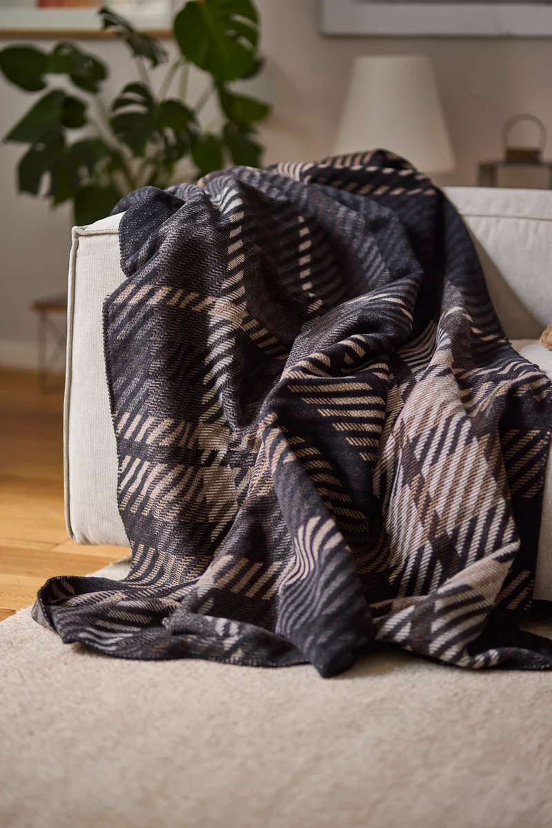 Plaid Caldo Cotone Midnight