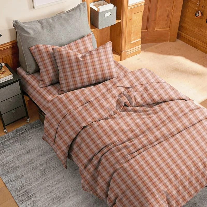 Set di biancheria da letto Singolo - XL a quadri stile cottage per dormitorio