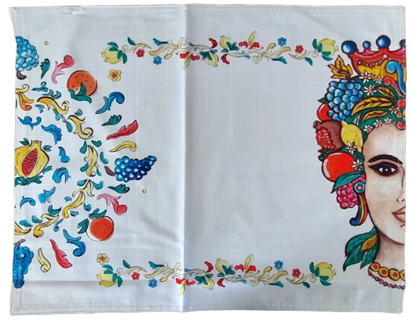Set 2 Tovagliette Rosoni Saladino 52x38 cm Maison Folies