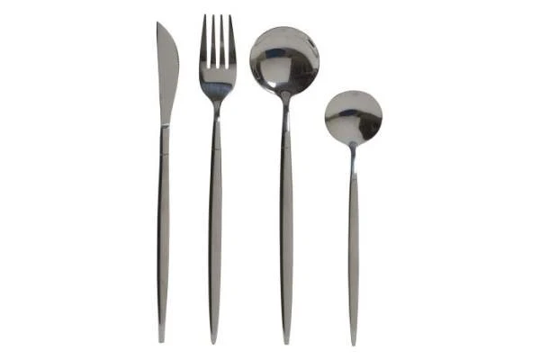 Set da 16 posate in acciaio inox platino di Item International