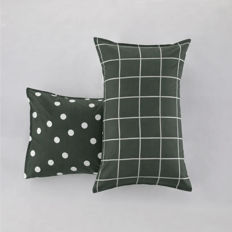 Coppia Federe Double Quadri-Pois EASY