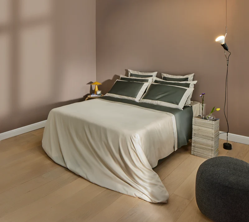 Completo letto Apollo in raso di cotone 300 TC