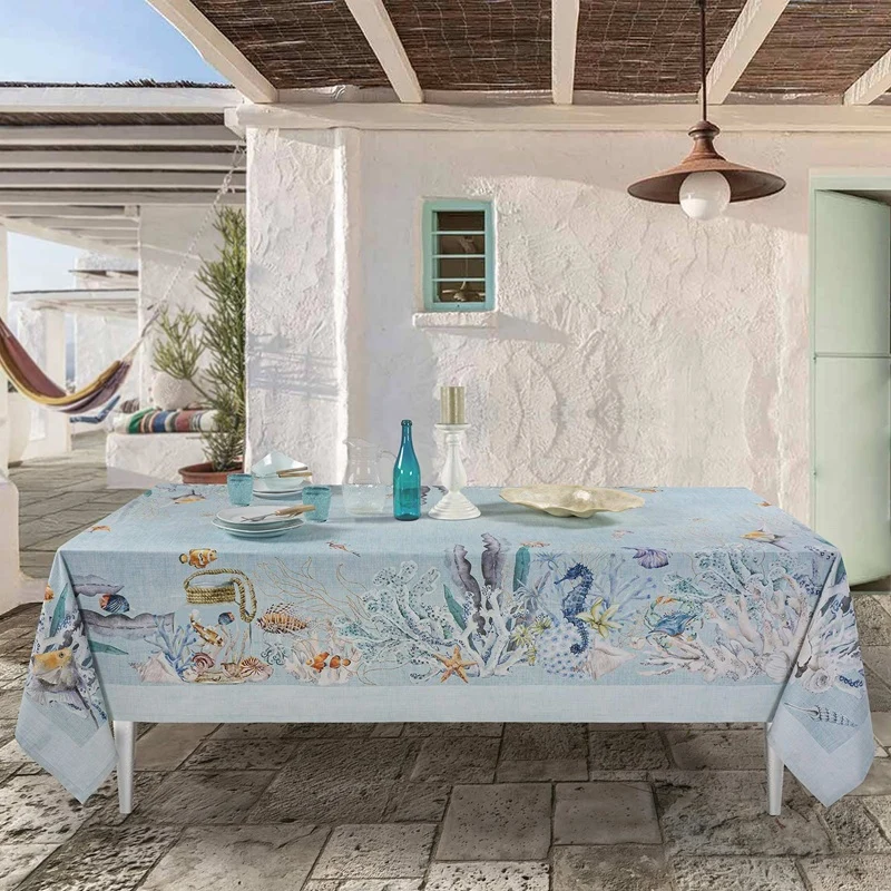 Tovaglia Toile Ansedonia Piazza Pitti Firenze | Cotone Panama Made in Italy