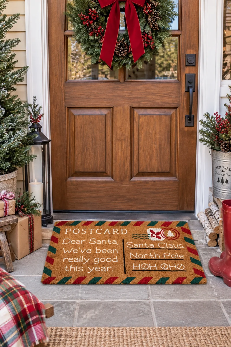Zerbino Natalizio Cartolina per Babbo Natale 45x76 cm