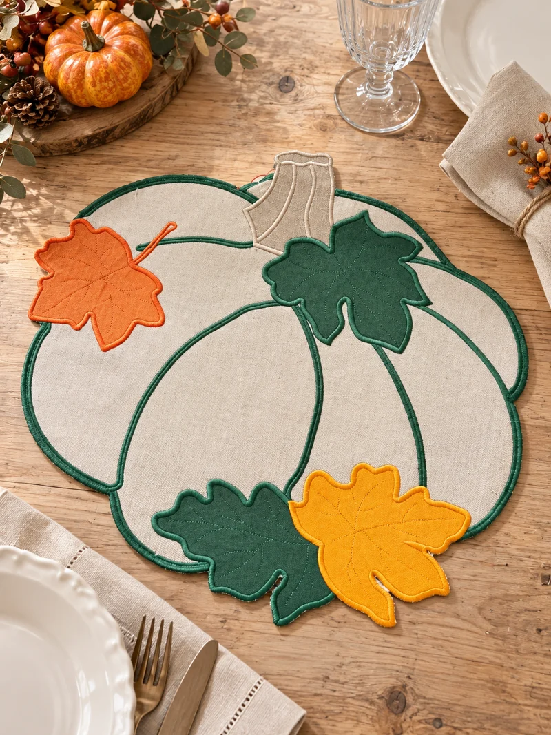 Tovaglietta Americana Sagomata a Forma di Zucca