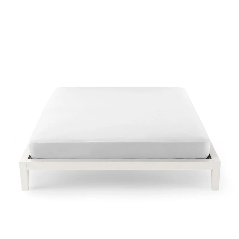 Lenzuolo Sotto con Angoli Matrimoniale Fancy Home Iride Puro Cotone Bianco per Alberghi e B&B