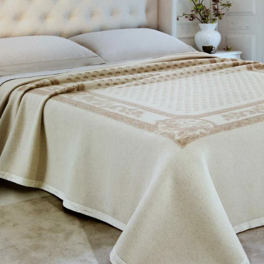 Coperta Pura Lana Vergine e Cashmere Lanerossi Serenella Matrimoniale 230x270 cm