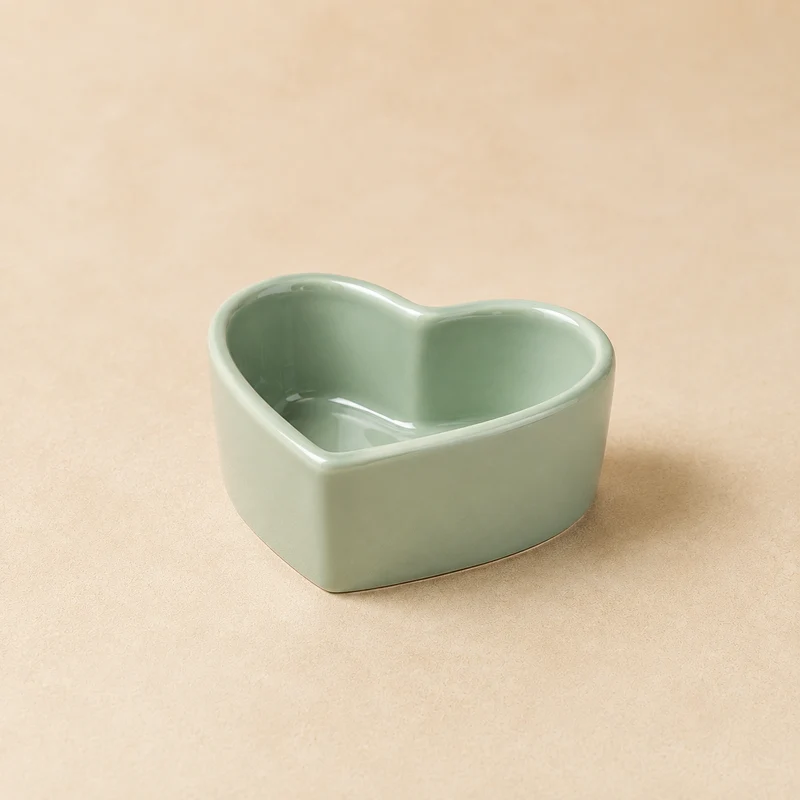 Coppetta a Cuore in Ceramica – 10 x 9 x H 4 cm