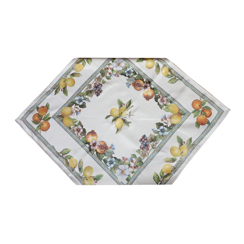 Centrotavola in Gobelin Ruocco Home Nimeria 100x100cm