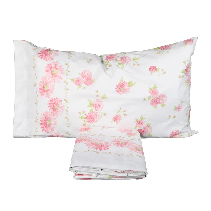Completo Letto Matrimoniale Maé by Via Roma,60 Gerbera Rosa