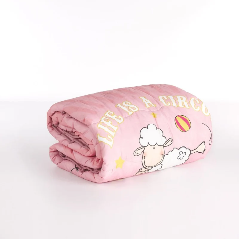 Trapunta Singola Happy People Circus 170x270 cm Rosa