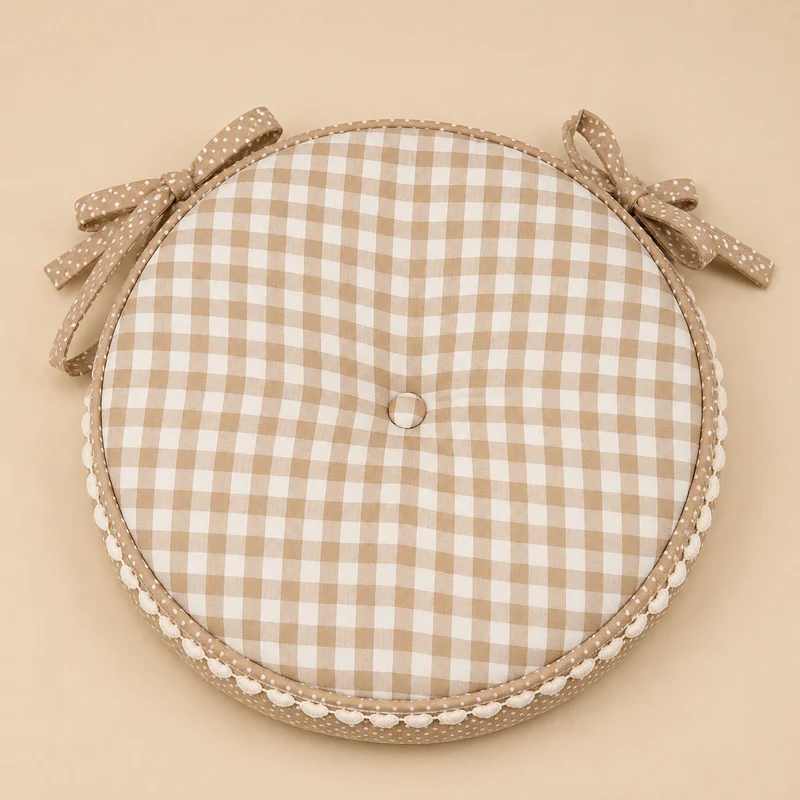 Cuscino sedia rotondo Basic Heart Beige