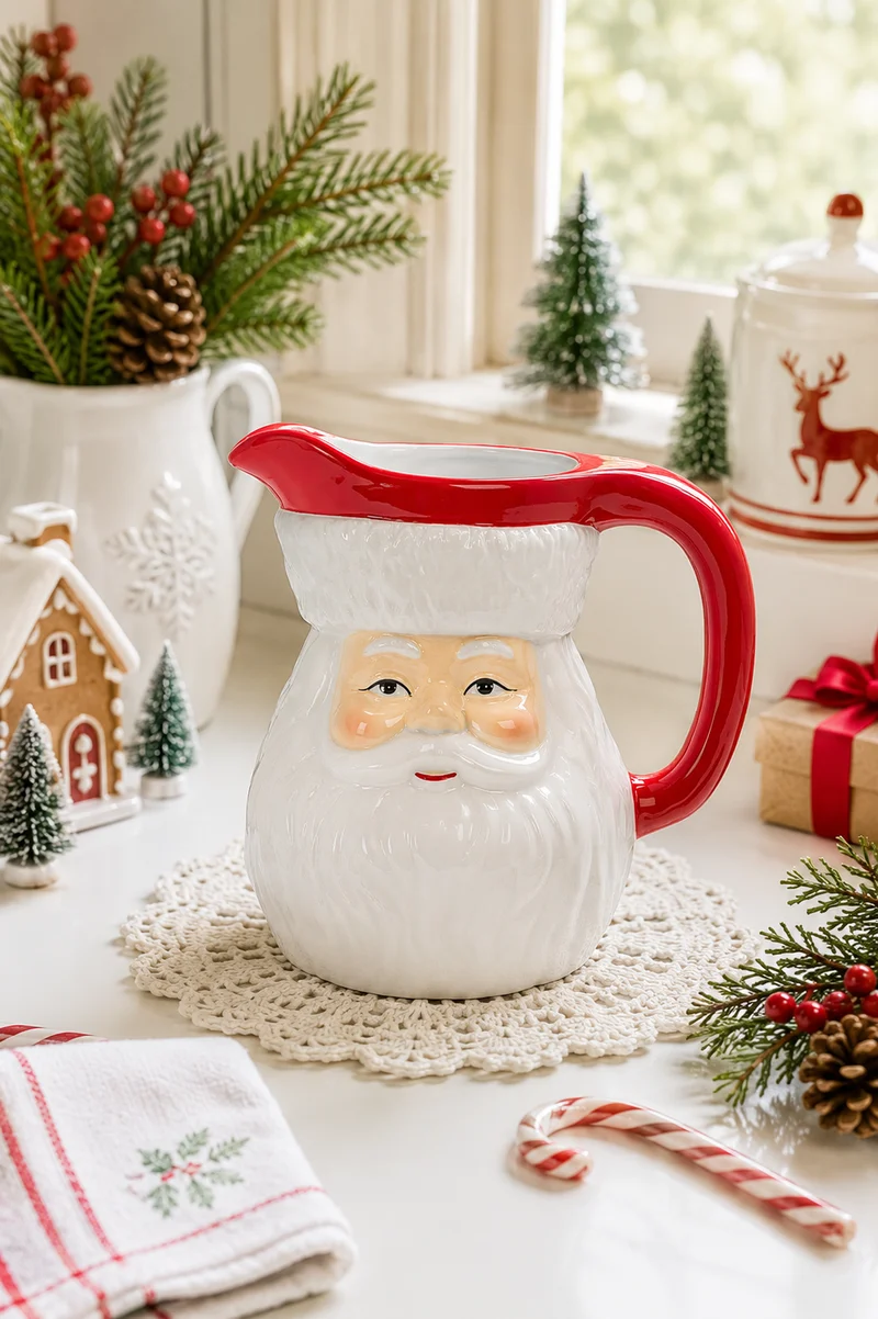 Brocca Babbo Natale in Ceramica 20 cm