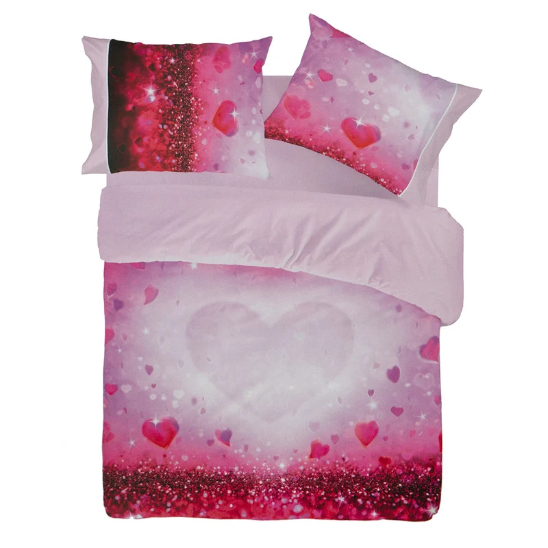 Completo Lenzuola Stampa Digitale Matrimoniale Pierre Cardin Sweet Heart