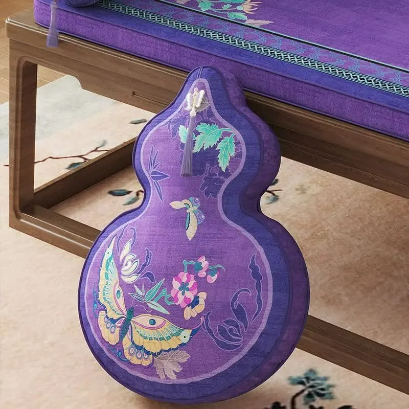 Cuscino decorativo con motivo a farfalle e fiori