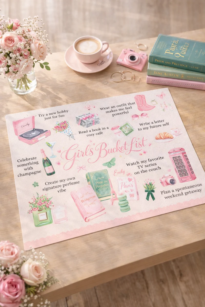 Tovaglietta in Vinile 45x33 cm “Girls Bucket List”