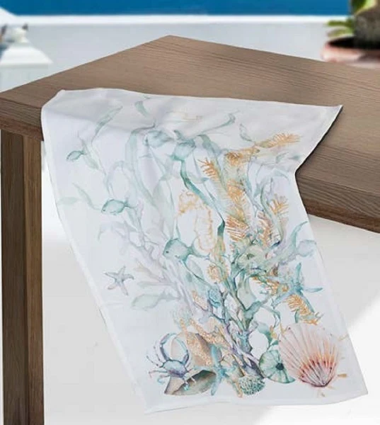 Set di 4 canovacci Populonia in 100% cotone di Piazza Pitti Firenze