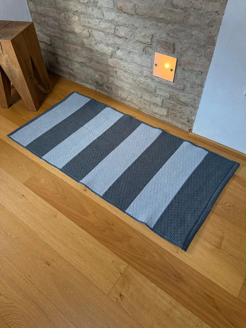 Tappeto Artigianale Lino/Cotone STRIPES - FINE SERIE