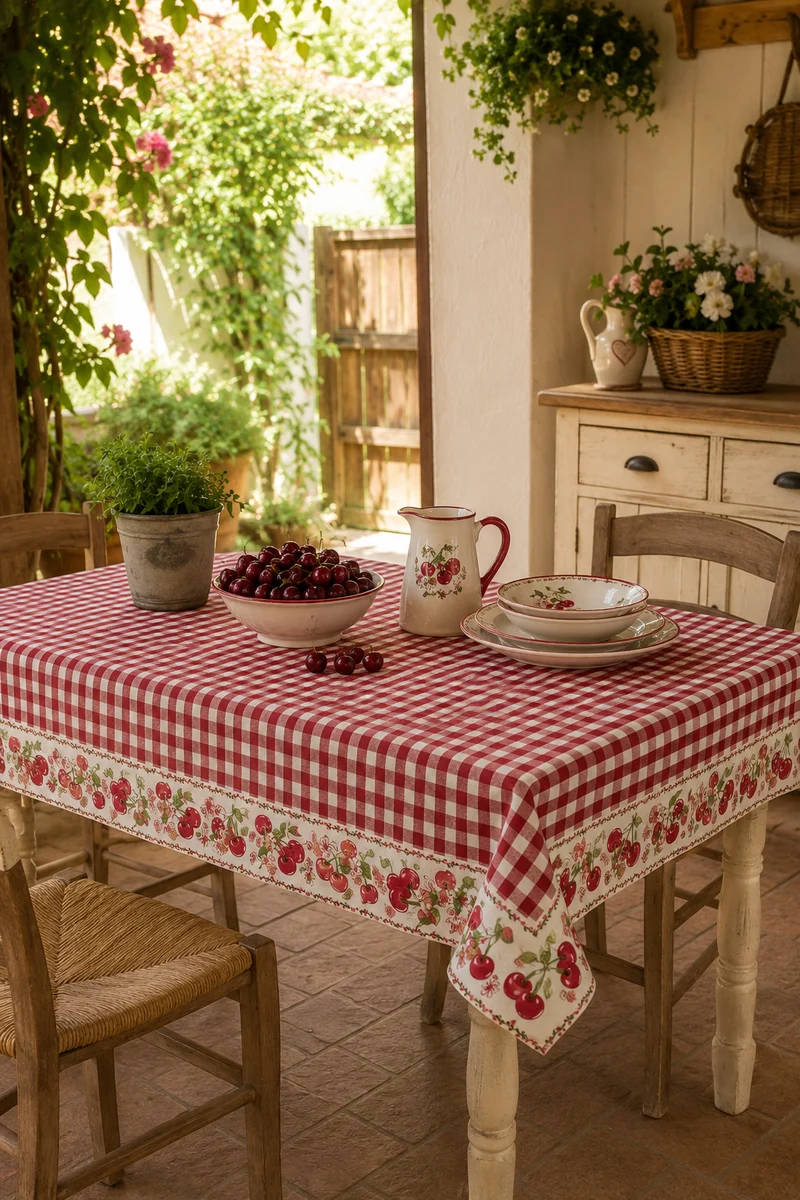 Tovaglia Cherry Sophie – 100% Cotone – 140 x 240 cm