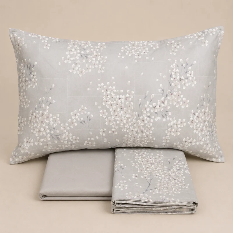 Completo Letto Matrimoniale Kimono – Percalle di Puro Cotone