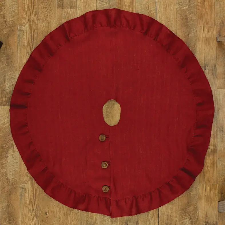 Gonna in iuta per albero di iuta, 61 cm, colore: Rosso