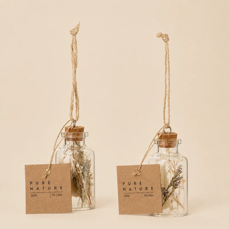 Bottiglia con Fiori Essiccati