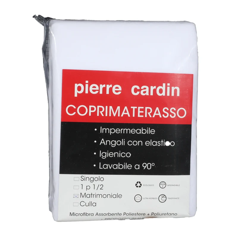 Coprimaterasso Impermeabile Una Piazza e Mezza con Angoli Pierre Cardin Basic 125x200 cm