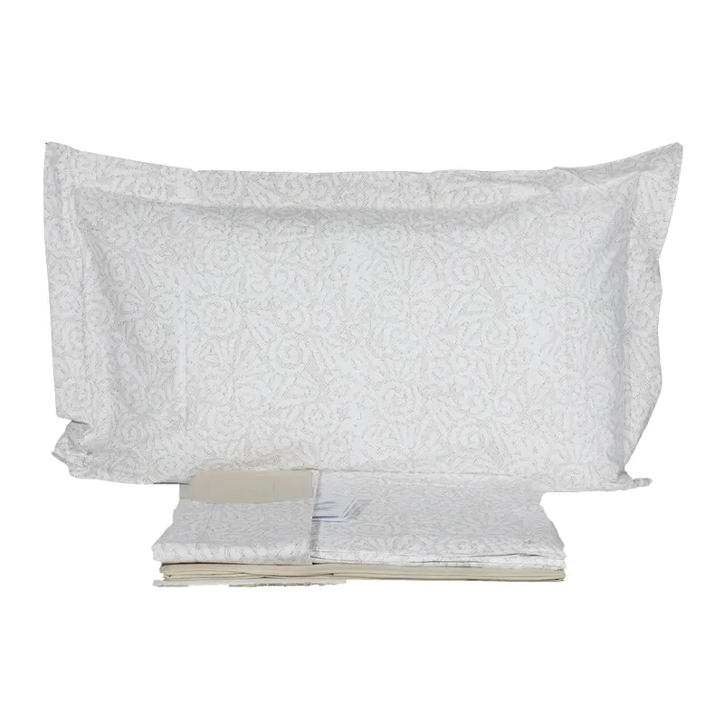 Completo Lenzuola Matrimoniale Puro Cotone Botticelli Home Ricamo Vari Colori