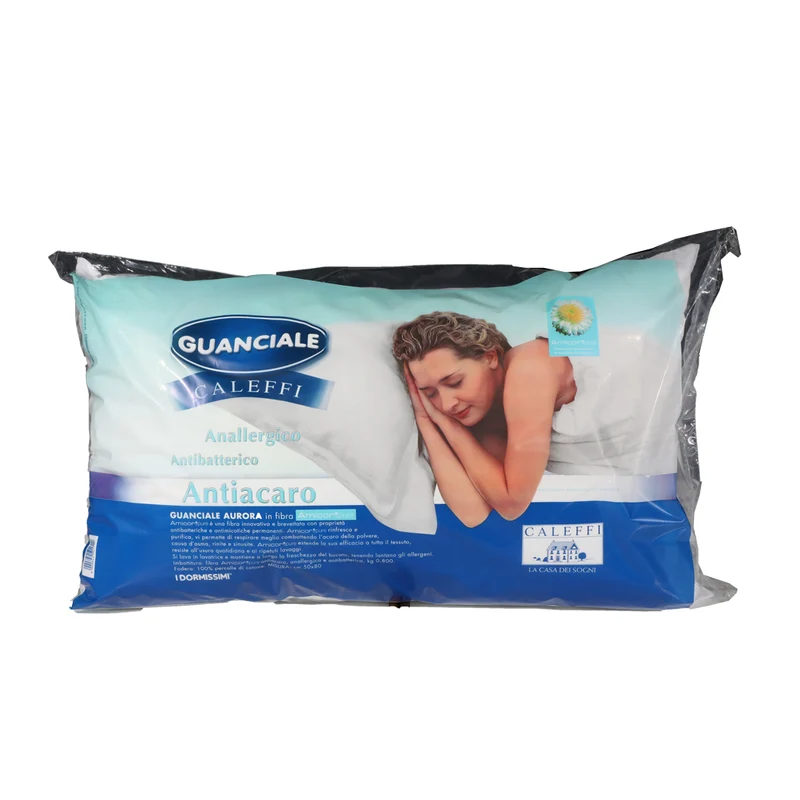 Guanciale Cuscino Antiacaro e Antibatterico Caleffi Aurora 50x80 cm
