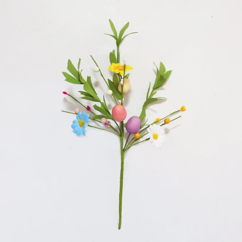 Stelo floreale artificiale primaverile per decorazione pasquale