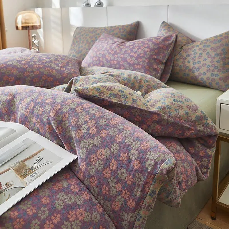 Biancheria da letto in cotone a doppia garza con motivo floreale Cottage Ditsy