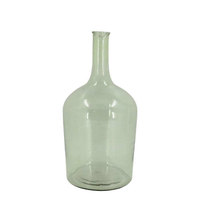 Bottiglia in vetro verde H 49 cm Chic Antique