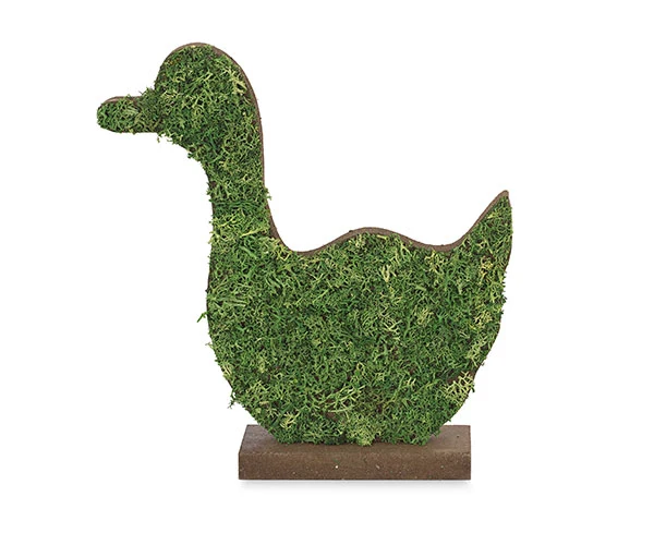 Sagoma a forma di papera muschio