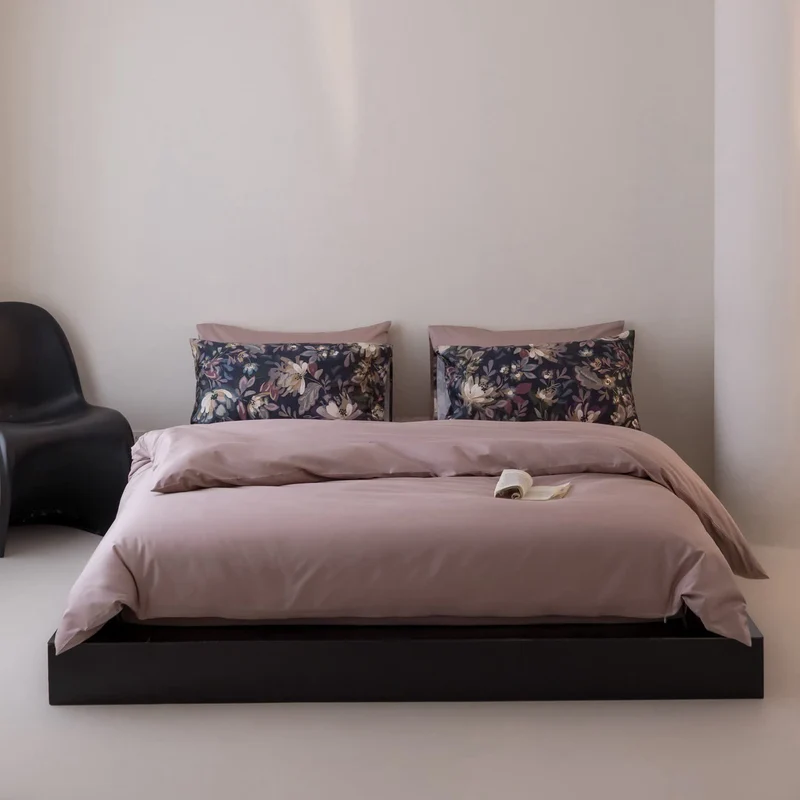 Set di biancheria da letto in cotone tinta unita